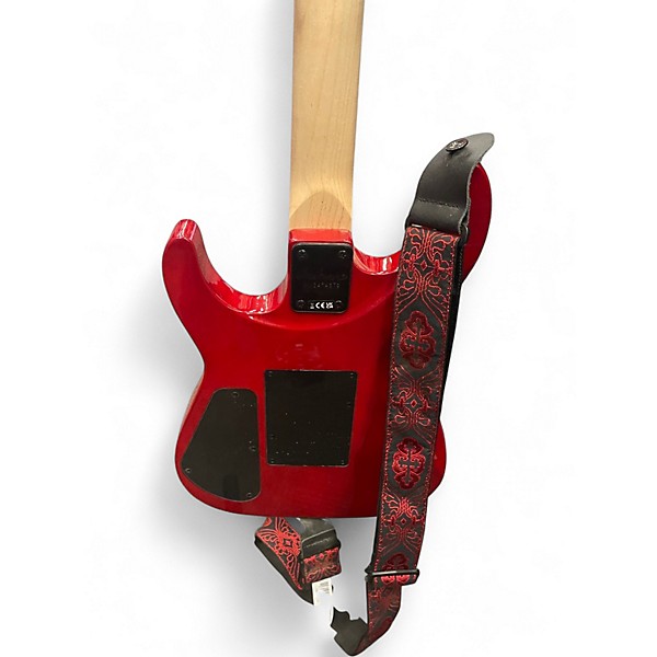 Used Jackson JS34Q Trans Red Solid Body Electric Guitar