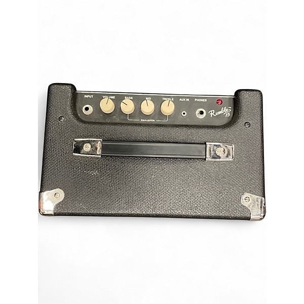 Used Fender Rumble 15 15W 1X8 Bass Combo Amp