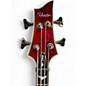 Used Schecter Guitar Research Omen 4 String Crimson Red Trans Electric Bass Guitar