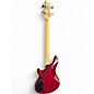 Used Schecter Guitar Research Omen 4 String Crimson Red Trans Electric Bass Guitar
