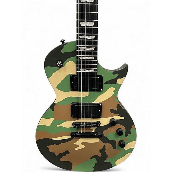 Used ESP LTD EC1000 Woodland Camo Desert Camo Solid Body Electric Guitar