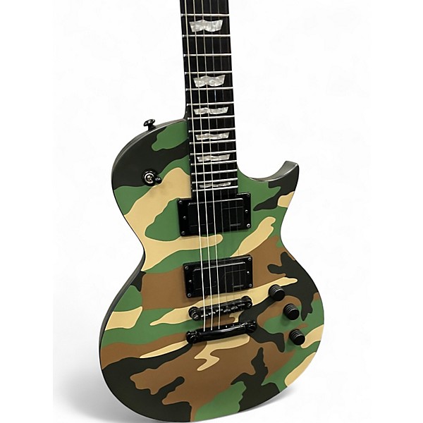 Used ESP LTD EC1000 Woodland Camo Desert Camo Solid Body Electric Guitar