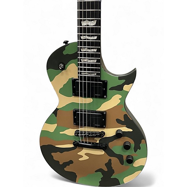 Used ESP LTD EC1000 Woodland Camo Desert Camo Solid Body Electric Guitar