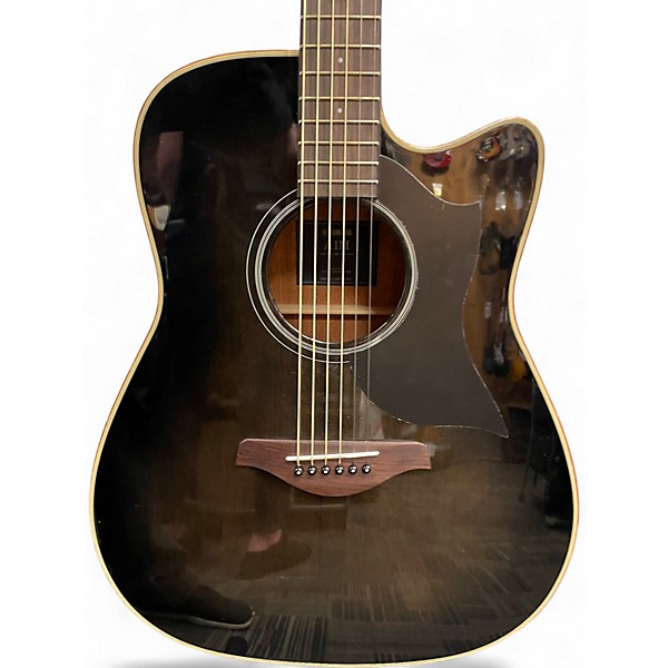 Used Yamaha A1M Trans Black Acoustic Electric Guitar