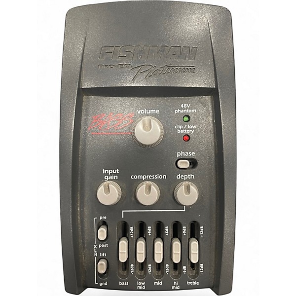 Used Fishman PROPLT101 Platinum EQ Pre With DI Acoustic Guitar Pickup