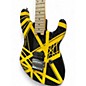 Used EVH Striped Series Black and Yellow Solid Body Electric Guitar