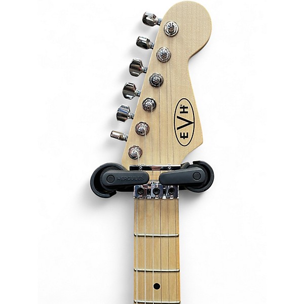 Used EVH Striped Series Black and Yellow Solid Body Electric Guitar