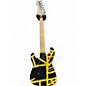 Used EVH Striped Series Black and Yellow Solid Body Electric Guitar
