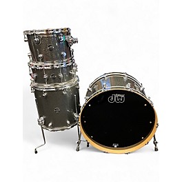 Used DW 4 Piece Performance Series Pewter Sparkle Drum Kit