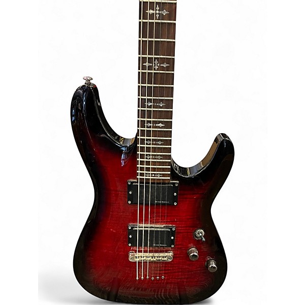 Used Schecter Guitar Research Demon 6 Black Cherry Solid Body Electric Guitar