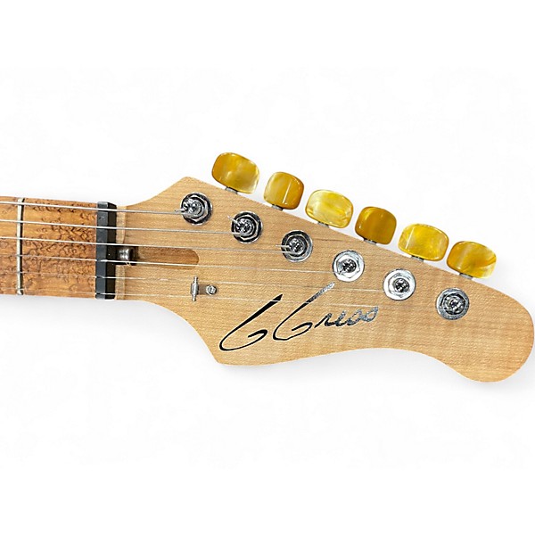 Used Ggress Custom Natural Solid Body Electric Guitar