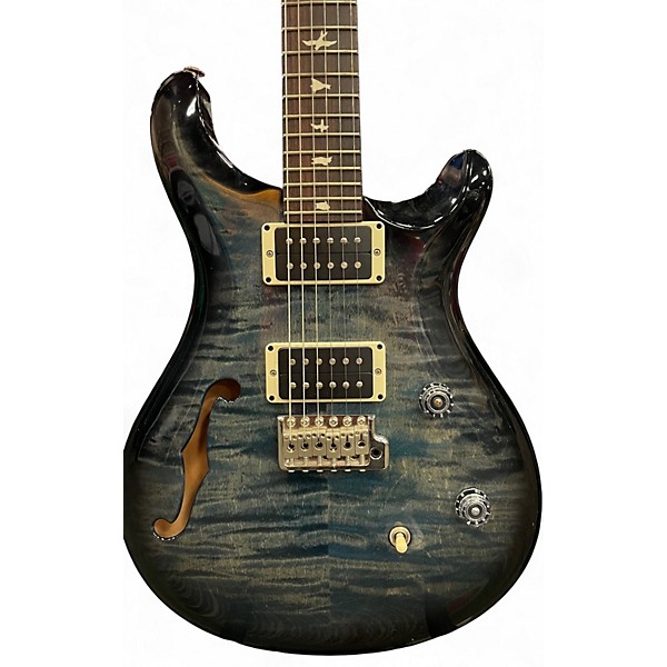 Used PRS CE24 Semi-Hollow Blue Smokeburst Hollow Body Electric Guitar