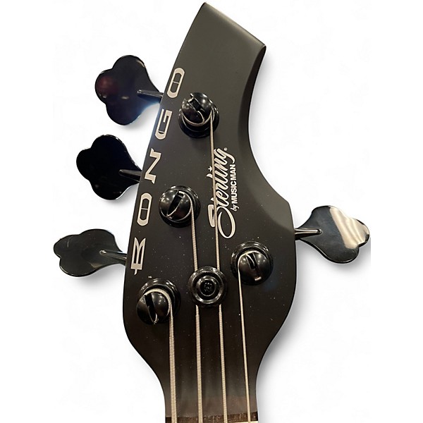 Used Sterling by Music Man BONGO 4 Stealth Black Electric Bass Guitar