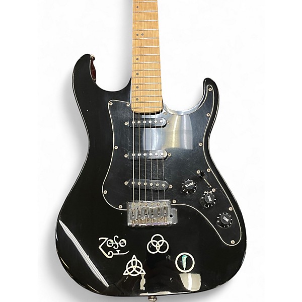 Used Gwl GEORGE WASHBURN LIMITED Black Solid Body Electric Guitar