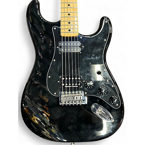 Used Fender Standard Stratocaster HH Black Solid Body Electric Guitar