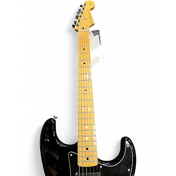 Used Fender Standard Stratocaster HH Black Solid Body Electric Guitar