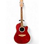 Used Ovation CC057 Celebrity Ruby Red Acoustic Electric Guitar thumbnail