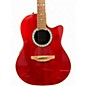 Used Ovation CC057 Celebrity Ruby Red Acoustic Electric Guitar