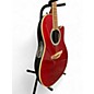 Used Ovation CC057 Celebrity Ruby Red Acoustic Electric Guitar