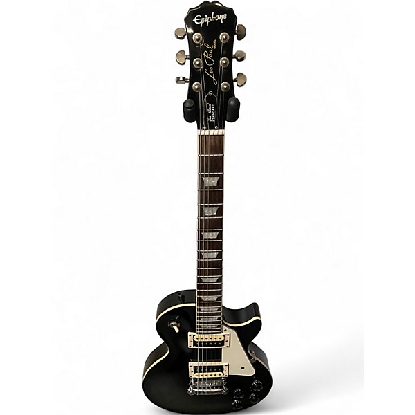 Used Epiphone Les Paul Standard Ebony Solid Body Electric Guitar