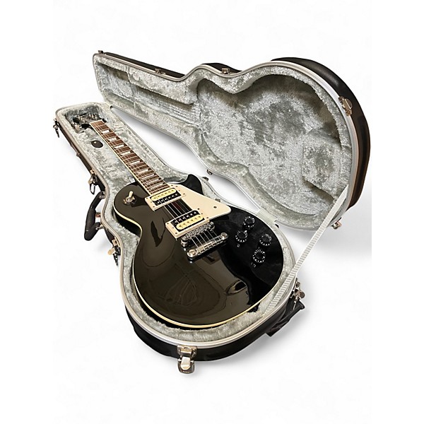 Used Epiphone Les Paul Standard Ebony Solid Body Electric Guitar