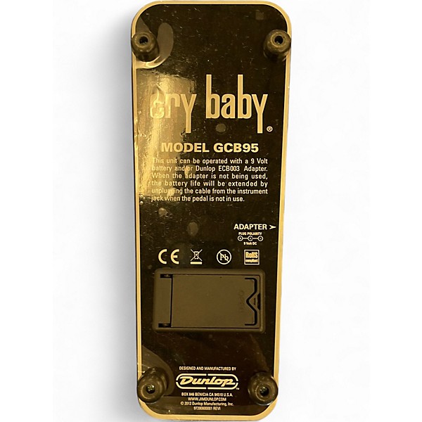 Used Dunlop GCB95 Original Crybaby Wah Effect Pedal
