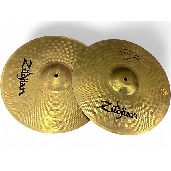 Used Zildjian 14in Planet Z Hi Hat Pair Cymbal