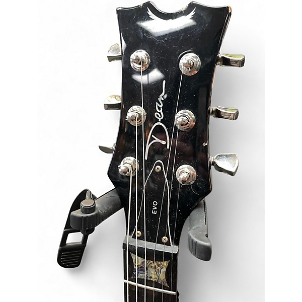 Used Dean EVO Tiger Eye Quilt Top Solid Body Electric Guitar