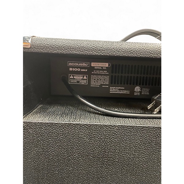 Used Acoustic B100MKII 100W 1x15 Bass Combo Amp