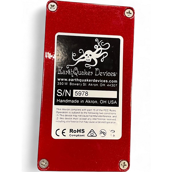 Used EarthQuaker Devices Special Cranker Cherry Bomb Effect Pedal