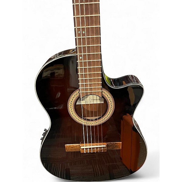 Used Ibanez GA35TCE DARK VIOLIN BURST Classical Acoustic Electric Guitar
