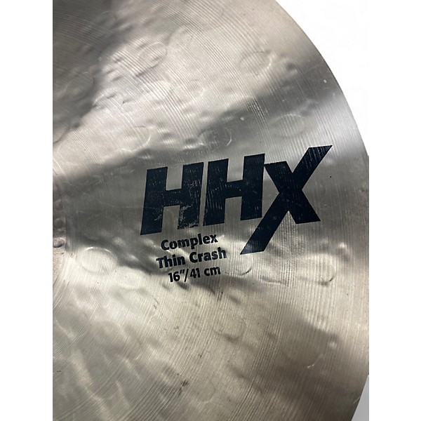 Used SABIAN 16in HHX Complex Thin Crash Cymbal
