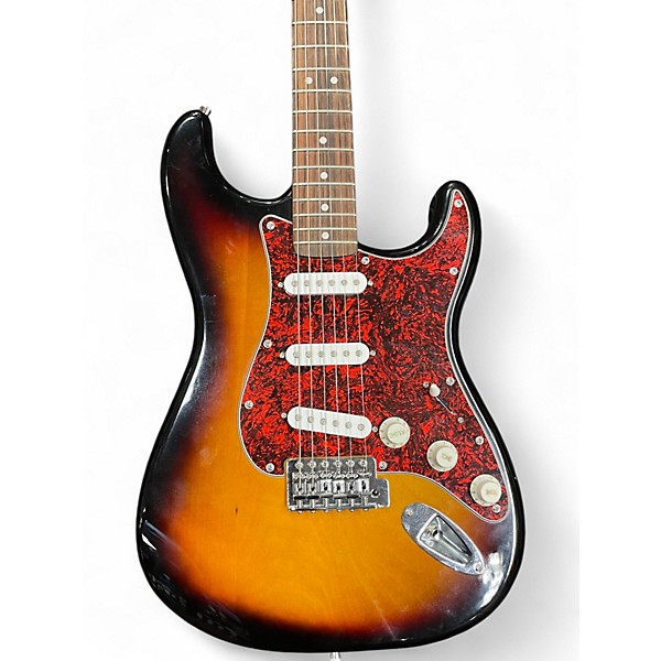 Used Squier Standard Stratocaster 2 Color Sunburst Solid Body Electric Guitar