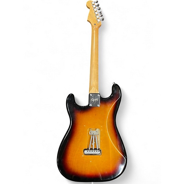 Used Squier Standard Stratocaster 2 Color Sunburst Solid Body Electric Guitar