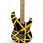 Used EVH Striped Series Black and Yellow Solid Body Electric Guitar