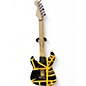 Used EVH Striped Series Black and Yellow Solid Body Electric Guitar