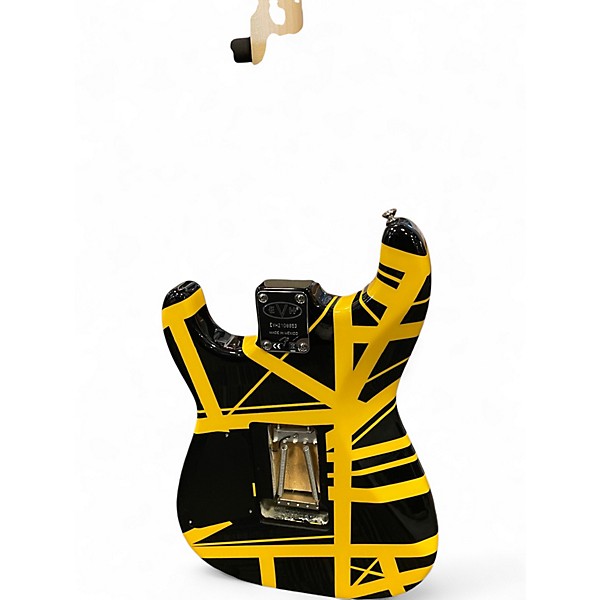 Used EVH Striped Series Black and Yellow Solid Body Electric Guitar