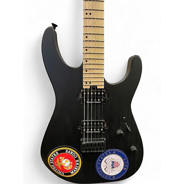 Used Charvel DK24 HH HT Satin Black Solid Body Electric Guitar