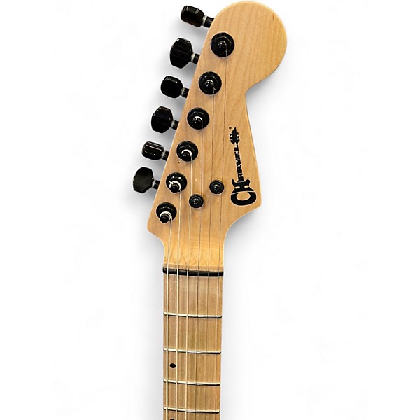 Used Charvel DK24 HH HT Satin Black Solid Body Electric Guitar