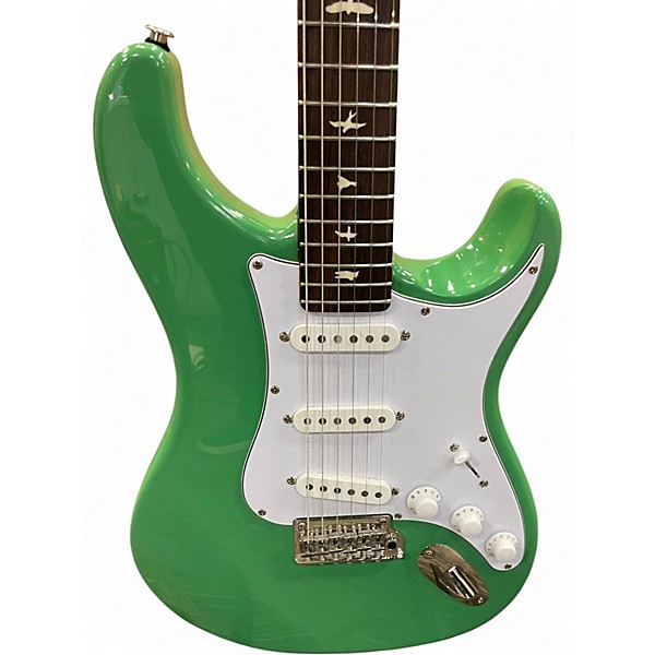 Used PRS SE Silver Sky Green Solid Body Electric Guitar