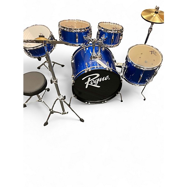 Used Rogue 5 Piece JUNIOR DRUM KIT BLUE Drum Kit