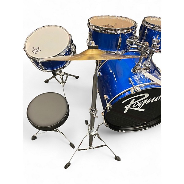 Used Rogue 5 Piece JUNIOR DRUM KIT BLUE Drum Kit