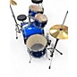 Used Rogue 5 Piece JUNIOR DRUM KIT BLUE Drum Kit
