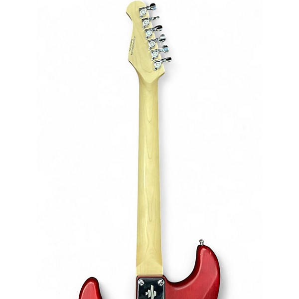 Used Donner Standard Series Strat Red Stain Solid Body Electric Guitar