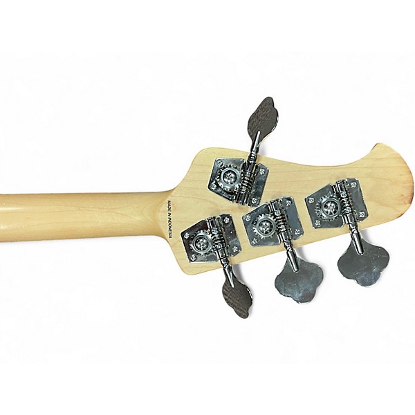 Used Sterling by Music Man Sub 4 Silver Electric Bass Guitar