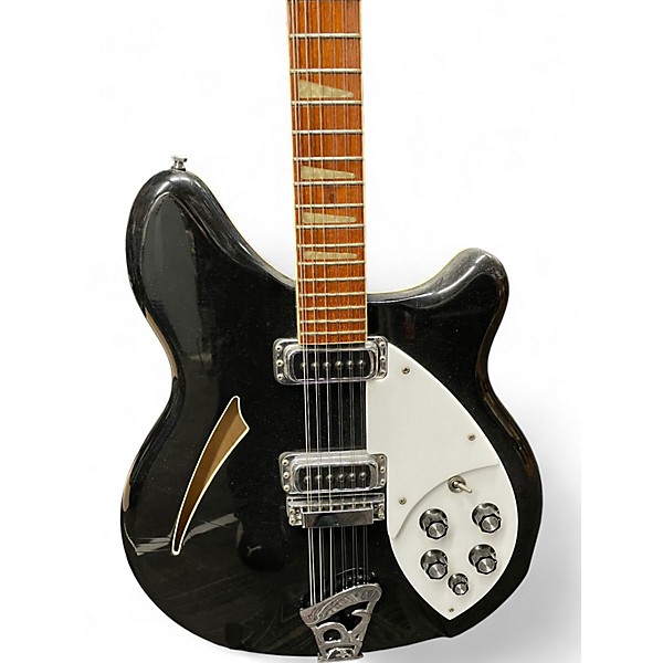 Used 1988 Rickenbacker 360 Black Hollow Body Electric Guitar