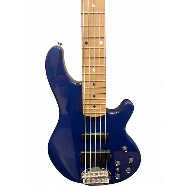 Used Lakland 55-02 Skyline Series 5 String Blue Electric Bass Guitar