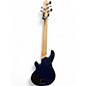 Used Lakland 55-02 Skyline Series 5 String Blue Electric Bass Guitar