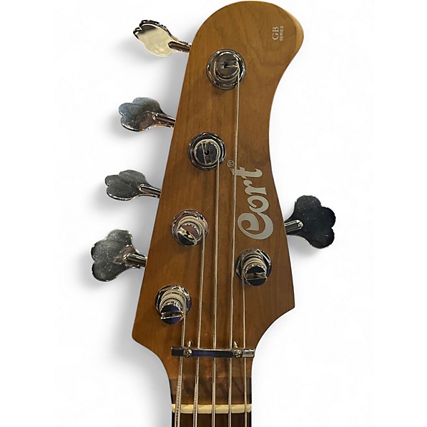 Used Cort Modern 5 Poplar Burl Electric Bass Guitar