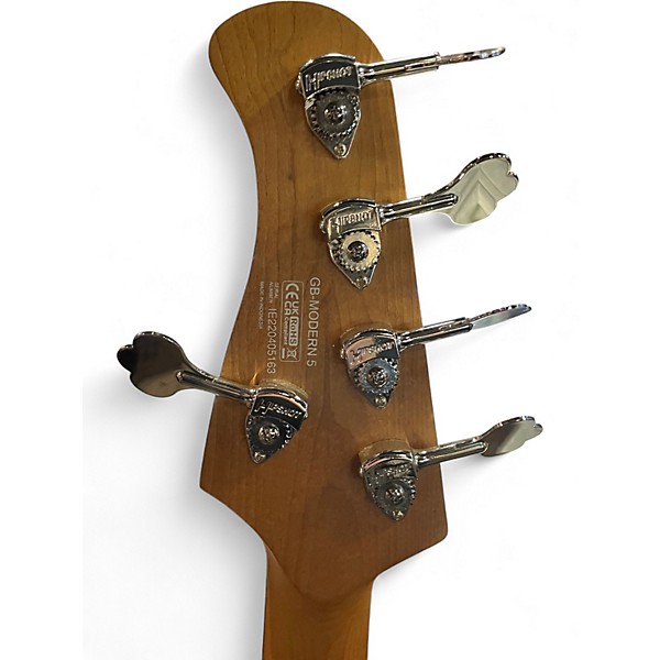 Used Cort Modern 5 Poplar Burl Electric Bass Guitar